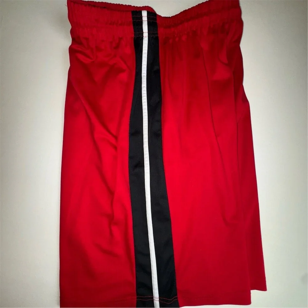 Game Gear Vintage Basketball Shorts Men's Size Large Athletic Red Stripes Y2K‎